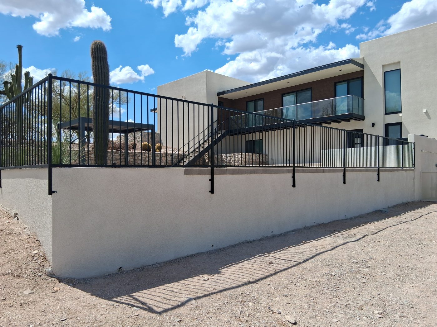 Iron patio railing desert home — Emery Welding & Ironwork
