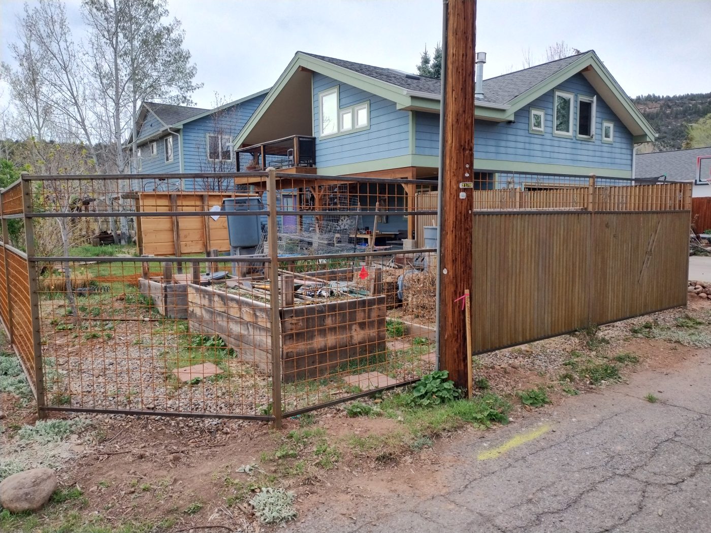 Metal yard fence — Emery Welding & Ironwork