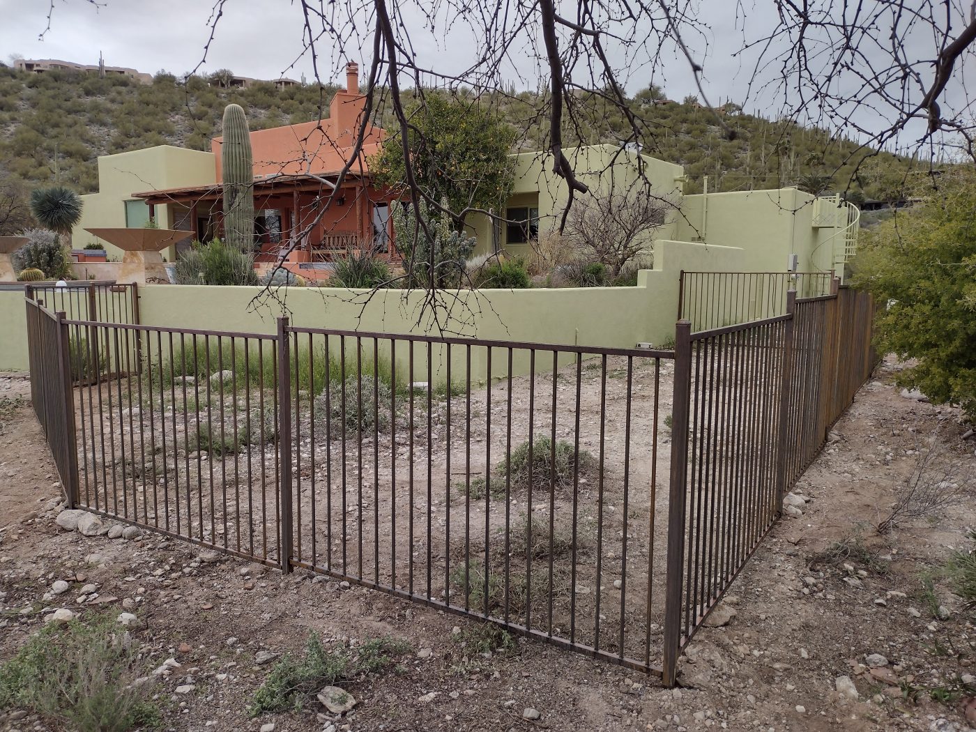 Ornamental iron property fence — Emery Welding & Ironwork