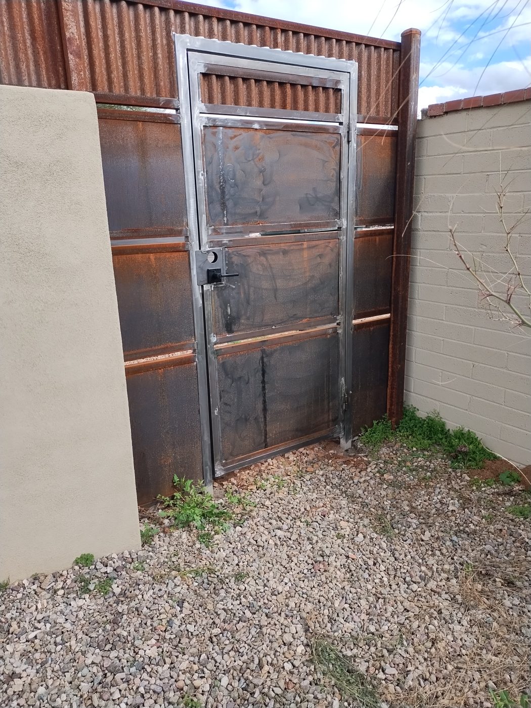 Steel double security gate doors — Emery Welding & Ironwork