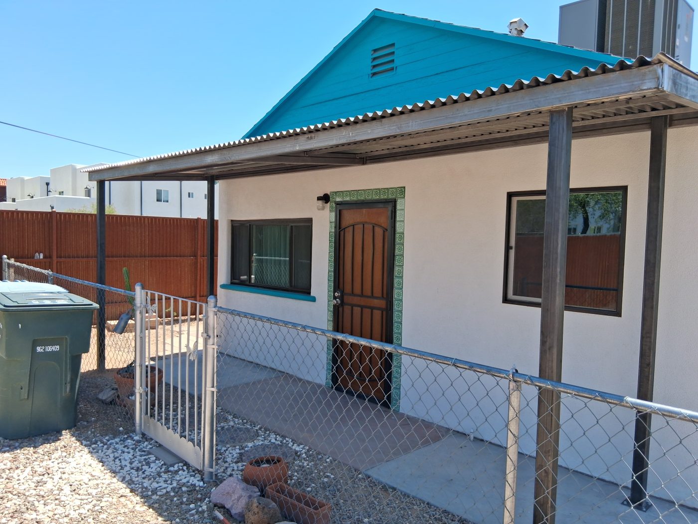 Steel patio cover home — Emery Welding & Ironwork