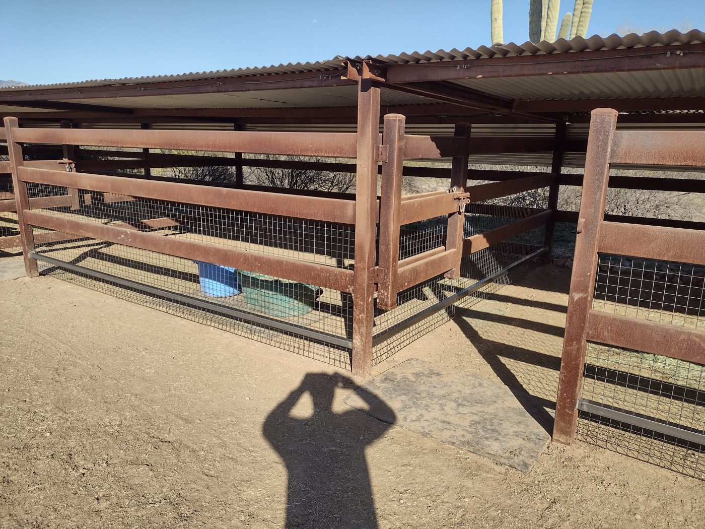 Steel ramada frame detail — Emery Welding & Ironwork