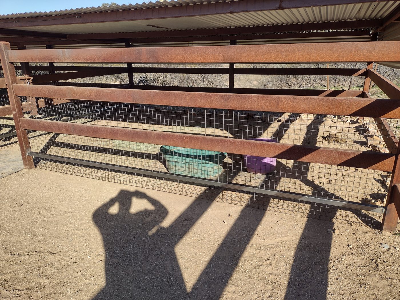 Steel shade structure framing — Emery Welding & Ironwork