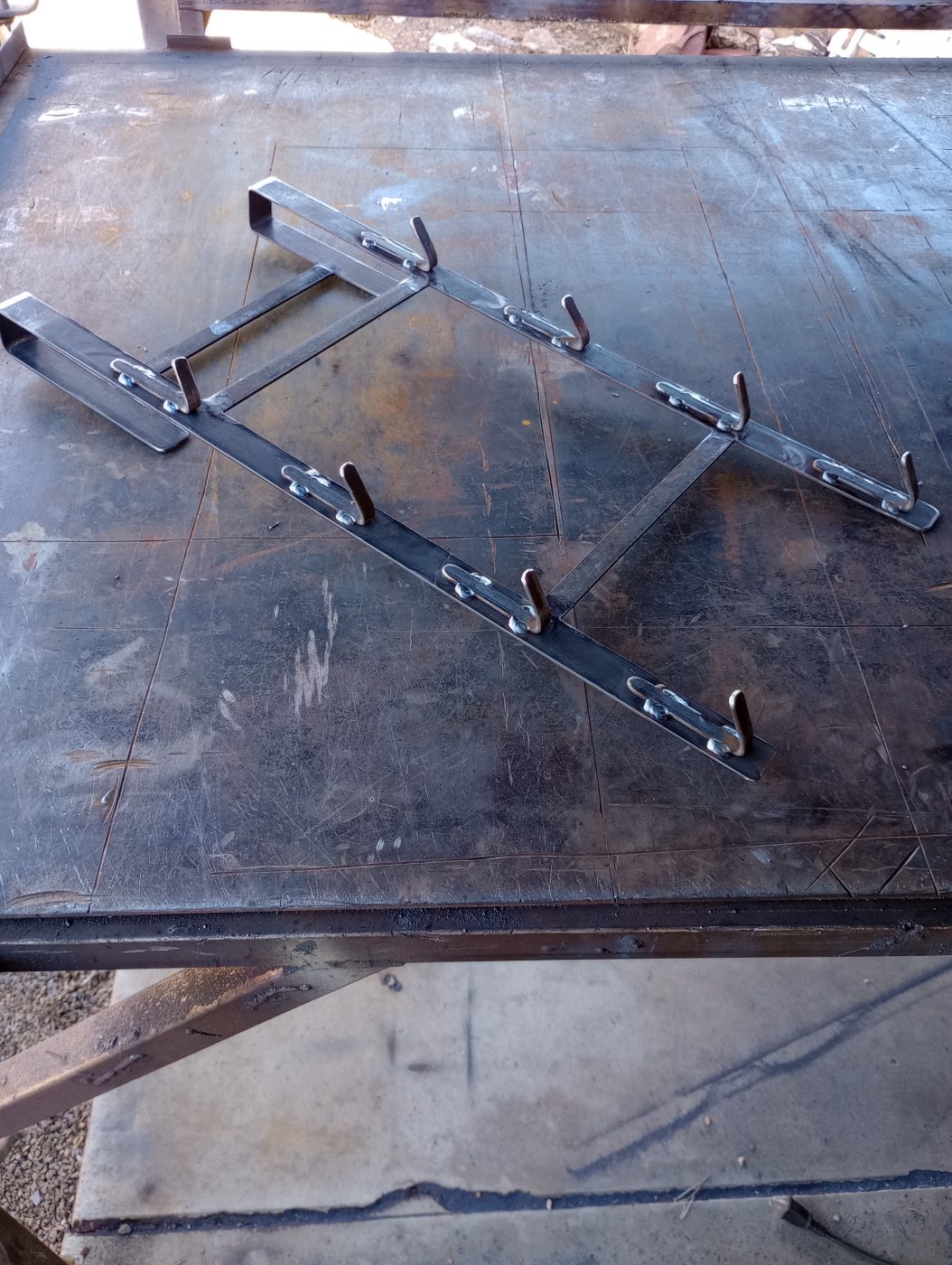 Welded steel hardware detail — Emery Welding & Ironwork