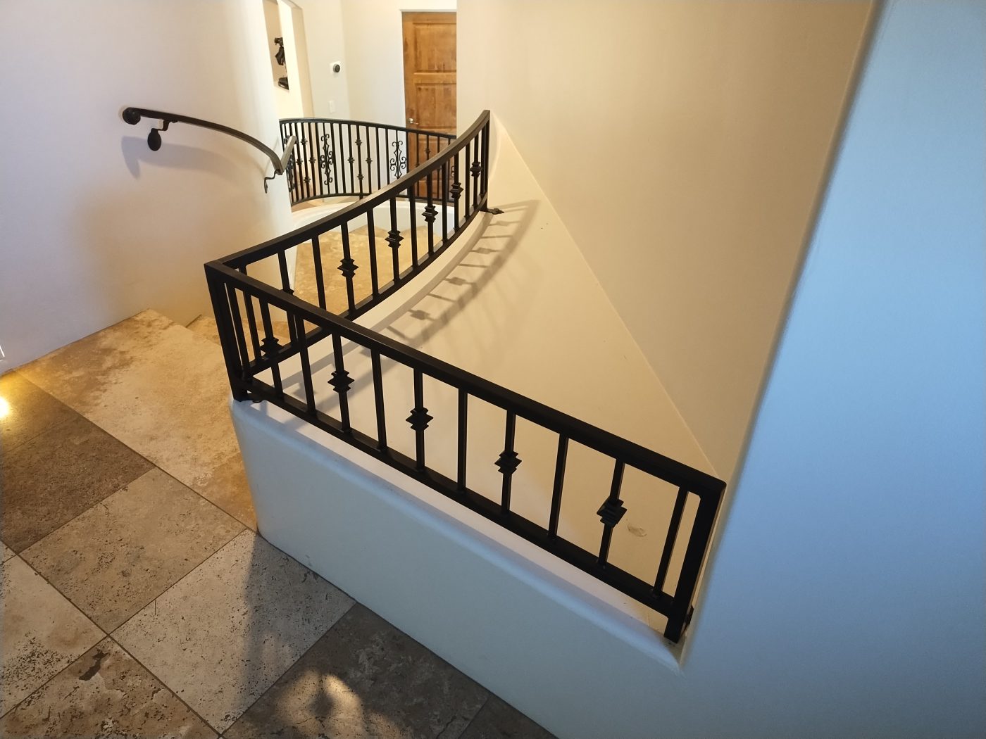 Wrought iron interior staircase railing — Emery Welding & Ironwork